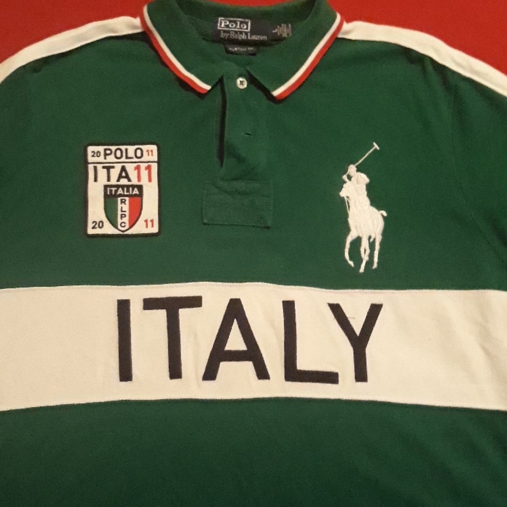 green polo shirt